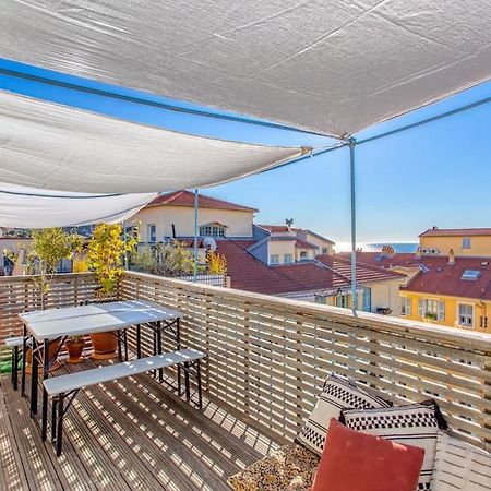 #9 Opera'S Duplex Panoramic Sea View Terrace & Ac 1Min To Beach Nice Eksteriør bilde