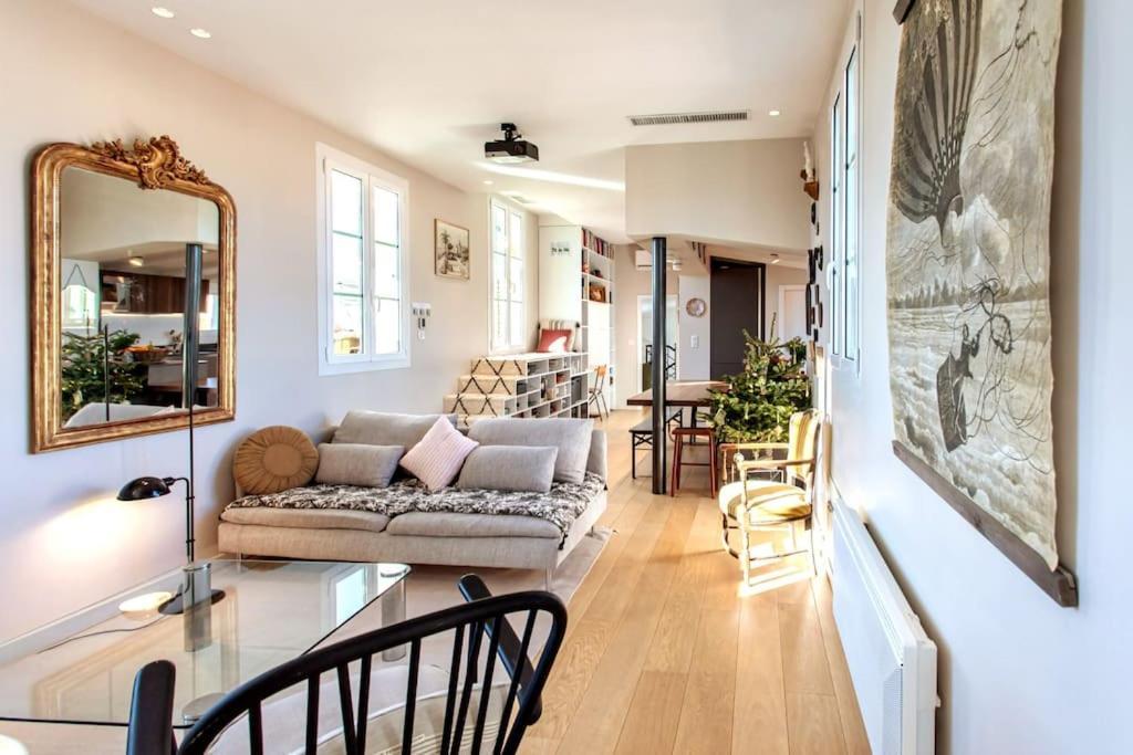 #9 Opera'S Duplex Panoramic Sea View Terrace & Ac 1Min To Beach Nice Eksteriør bilde