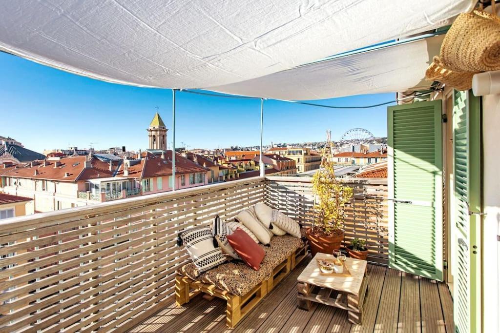 #9 Opera'S Duplex Panoramic Sea View Terrace & Ac 1Min To Beach Nice Eksteriør bilde