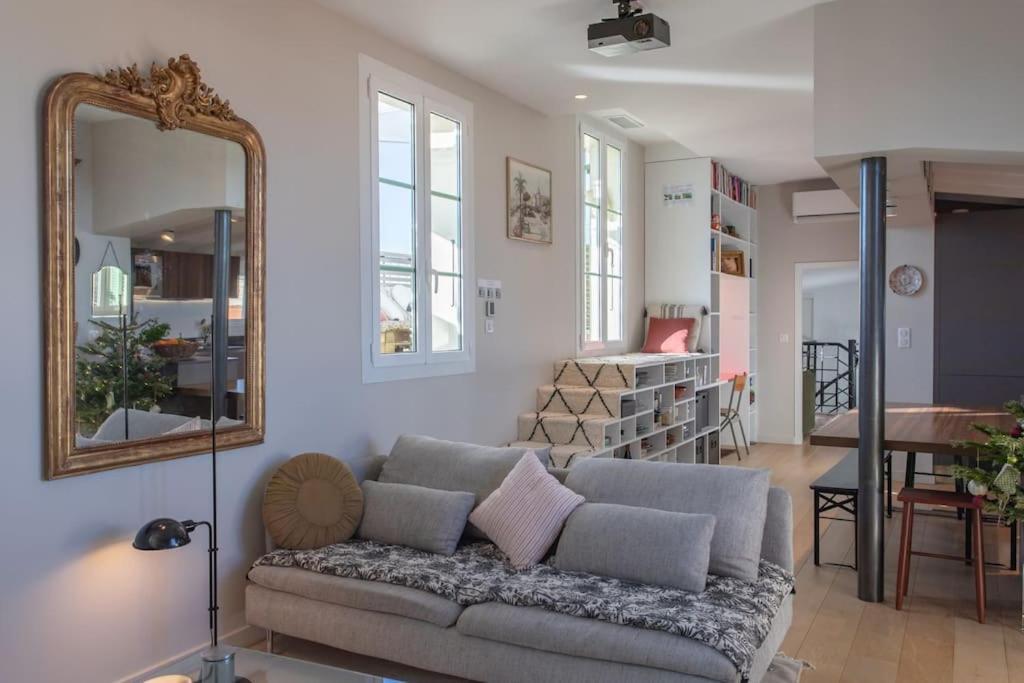 #9 Opera'S Duplex Panoramic Sea View Terrace & Ac 1Min To Beach Nice Eksteriør bilde