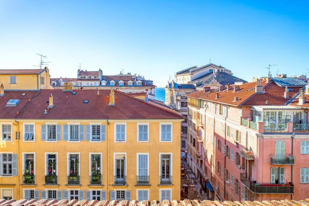 #9 Opera'S Duplex Panoramic Sea View Terrace & Ac 1Min To Beach Nice Eksteriør bilde