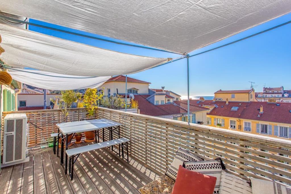 #9 Opera'S Duplex Panoramic Sea View Terrace & Ac 1Min To Beach Nice Eksteriør bilde