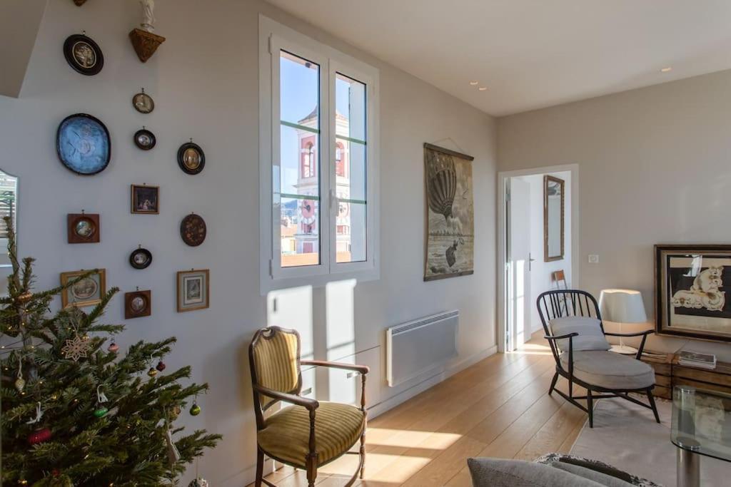 #9 Opera'S Duplex Panoramic Sea View Terrace & Ac 1Min To Beach Nice Eksteriør bilde
