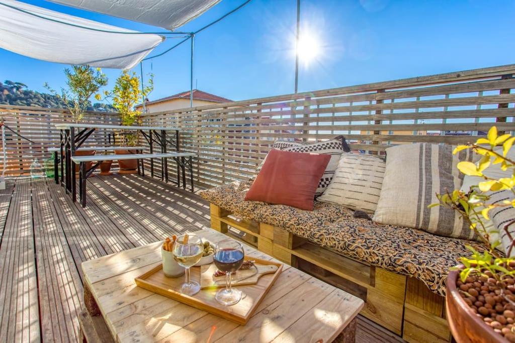 #9 Opera'S Duplex Panoramic Sea View Terrace & Ac 1Min To Beach Nice Eksteriør bilde